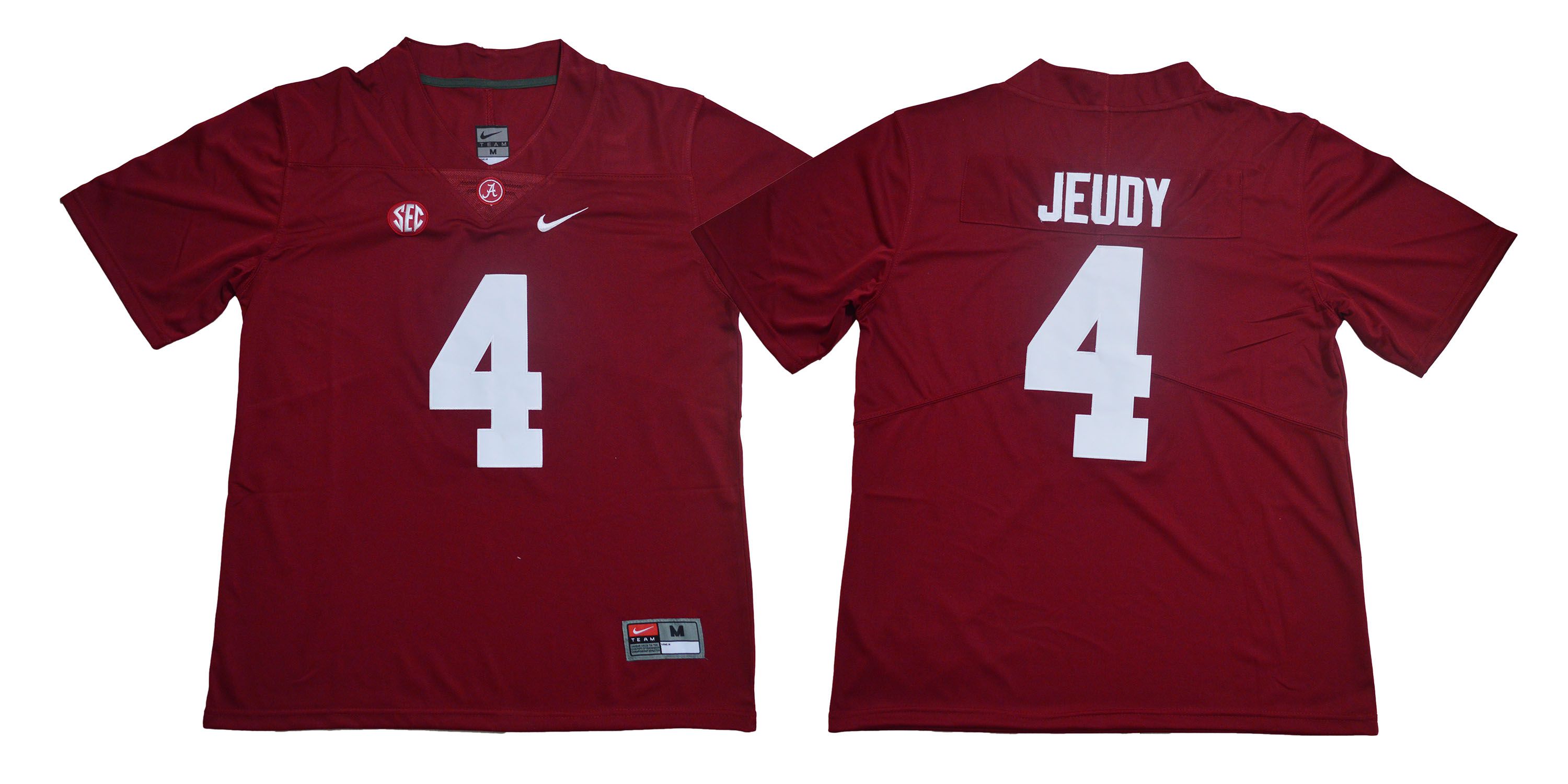 Men Alabama Crimson Tide #4 Jeudy Red Legendary Edition NCAA Jerseys